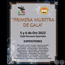 Primera muestra de Gala - 5 y 6 de Octubre 2022